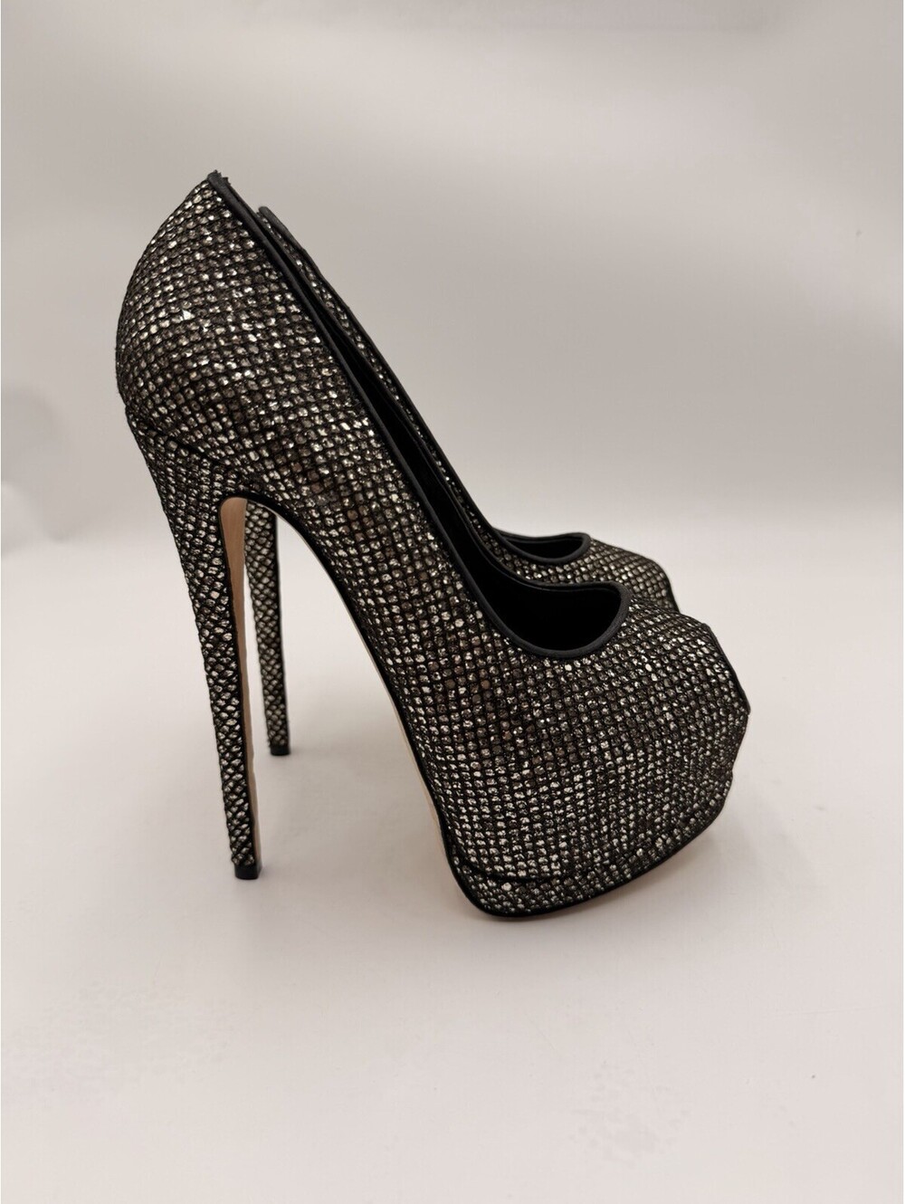 Women’s GIUSEPPE ZANOTTI Sharon 115mm Pl.Raso Gold Size 36